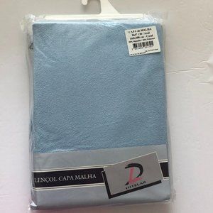 Ditelar Stretch Blue Mesh Queen Fitted Sheet new